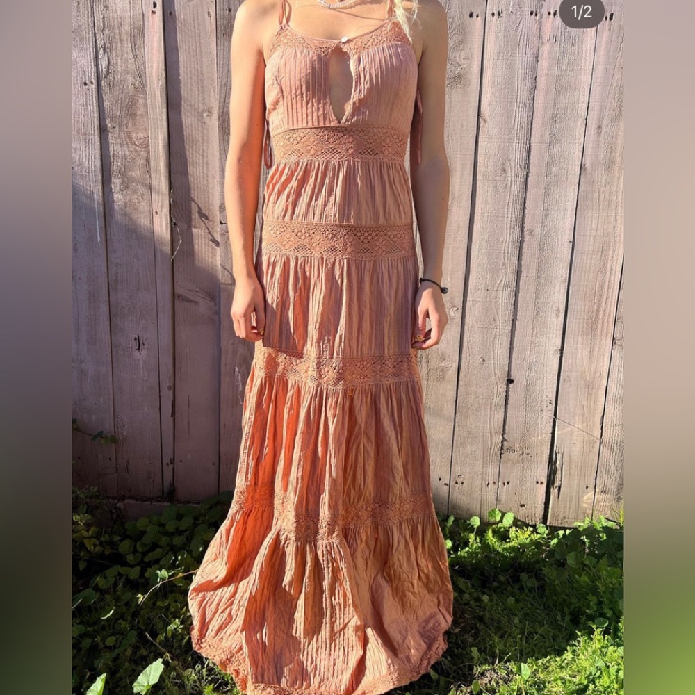 Hand Dyed Backless Dress